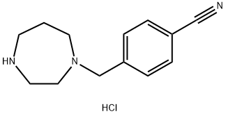 4-(1,4-Diazepan-1-ylmethyl)benzonitrile dihydrochloride Structure