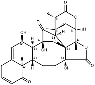 1,17:2,6-Dimethano-8H-naphtho[1,2-f]furo[3,4-b:2,3-c']bisoxocin-4,8,11,19(1H,8aH)-tetrone, 2,3,6,6a,9,10,10a,10b,14,16,16a,17-dodecahydro-8a,16,17-trihydroxy-2,3,6a,10b-tetramethyl-, (1S,2S,3S,6R,6aS,8aR,10aS,10bR,16R,16aS,17R,18aR)- 구조식 이미지