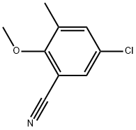 5-Chloro-2-methoxy-3-methylbenzonitrile Structure