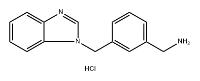 (3-((1h-Benzo[d]imidazol-1-yl)methyl)phenyl)methanamine hydrochloride Structure