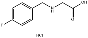 2-{[(4-fluorophenyl)methyl]amino}acetic acid hydrochloride Structure