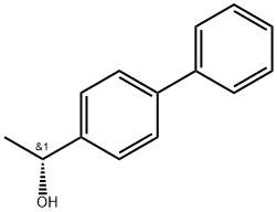 [1,1'-Biphenyl]-4-methanol, α-methyl-, (αR)- Structure