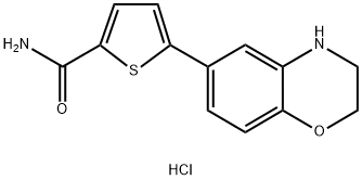 5-(3,4-dihydro-2H-1,4-benzoxazin-6-yl)thiophene-2-carboxamide hydrochloride 구조식 이미지
