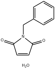 1-Benzyl-1H-pyrrole-2,5-dione dihydrate Structure