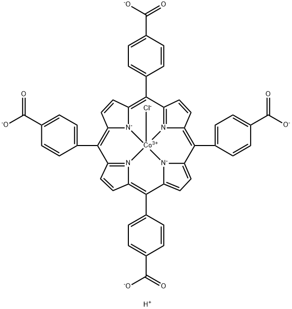 Co(III) meso-Tetra(4-carboxyphenyl) porphine chloride Structure