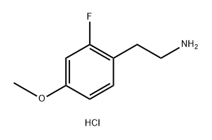 Benzeneethanamine, 2-fluoro-4-methoxy-, hydrochloride (1:1) Structure