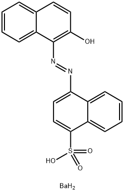 1-Naphthalenesulfonic acid, 4-[(2-hydroxy-1-naphthalenyl)azo]-, barium salt (2:1) Structure