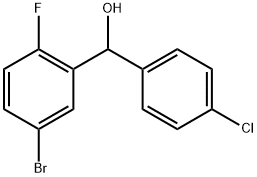 (5-bromo-2-fluorophenyl)(4-chlorophenyl)methanol Structure