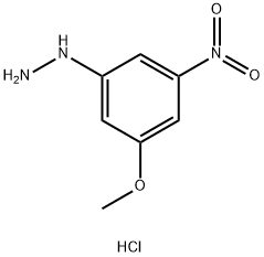 3-Methoxy-5-nitrophenylhydrazine hydrochloride Structure