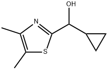 2-Thiazolemethanol, α-cyclopropyl-4,5-dimethyl- Structure