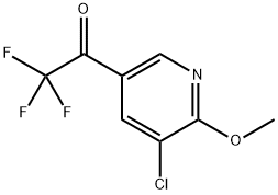 1-(5-Chloro-6-methoxypyridin-3-yl)-2,2,2-trifluoroethanone Structure