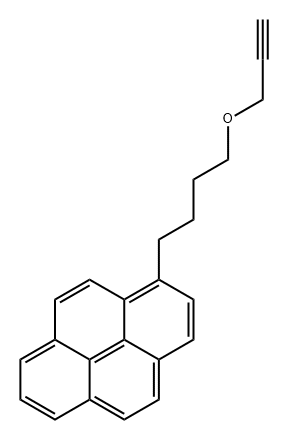 1-(4-(prop-2-yn-1-yloxy)butyl)pyrene Structure