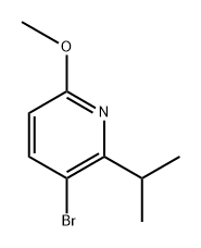 3-bromo-2-isopropyl-6-methoxypyridine Structure