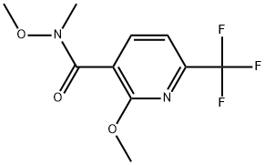 N,2-Dimethoxy-N-methyl-6-(trifluoromethyl)-3-pyridinecarboxamide Structure