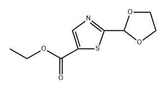 2-[1,3]Dioxolan-2-yl-thiazole-5-carboxylic acid ethyl ester Structure