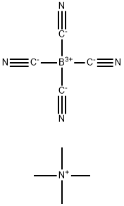 Methanaminium, N,N,N-trimethyl-, tetrakis(cyano-κC)borate(1-) (1:1) Structure