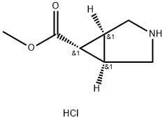 methyl rac-(1R,5S,6r)-3-azabicyclo[3.1.0]hexane-6-carboxylate hydrochloride Structure