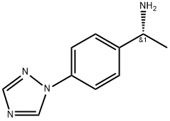 Benzenemethanamine, α-methyl-4-(1H-1,2,4-triazol-1-yl)-, (αR)- Structure