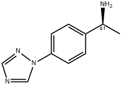 Benzenemethanamine, α-methyl-4-(1H-1,2,4-triazol-1-yl)-, (αS)- Structure