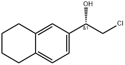 2-Naphthalenemethanol, α-(chloromethyl)-5,6,7,8-tetrahydro-, (αS)- Structure