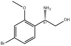 (2S)-2-amino-2-(4-bromo-2-methoxyphenyl)ethan-1-ol Structure