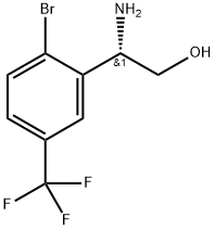 (2S)-2-amino-2-[2-bromo-5-(trifluoromethyl)phenyl]ethanol Structure