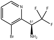 2-Pyridinemethanamine, 3-bromo-α-(trifluoromethyl)-, (αS)- Structure