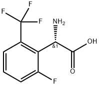 (2S)-2-amino-2-[2-fluoro-6-(trifluoromethyl)phenyl]acetic acid Structure