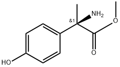 Benzeneacetic acid, α-amino-4-hydroxy-α-methyl-, methyl ester, (αR)- Structure