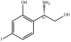 2-[(1S)-1-amino-2-hydroxyethyl]-5-iodophenol Structure