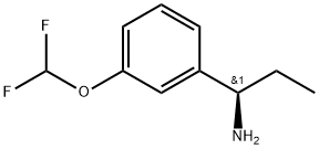 (R)-1-(3-(difluoromethoxy)phenyl)propan-1-amine Structure