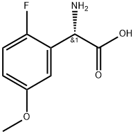 (2S)-2-amino-2-(2-fluoro-5-methoxyphenyl)acetic acid Structure