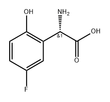 (S)-2-Amino-2-(5-fluoro-2-hydroxyphenyl)aceticacid Structure