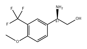 Benzeneethanol, β-amino-4-methoxy-3-(trifluoromethyl)-, (βR)- Structure