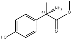 (S)-2-Amino-2-(4-hydroxy-phenyl)-propionic acid methyl ester Structure