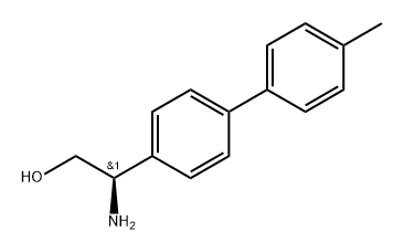 [1,1'-Biphenyl]-4-ethanol, β-amino-4'-methyl-, (βR)- Structure