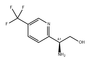 2-Pyridineethanol, β-amino-5-(trifluoromethyl)-, (βS)- Structure