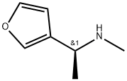 (S)-1-(furan-3-yl)-N-methylethan-1-amine 구조식 이미지