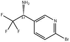 (1 R)-1 -(6-BROMO(3-PYRIDYL))-2,2,2-TRIFLUOROETHYLAMINE Structure