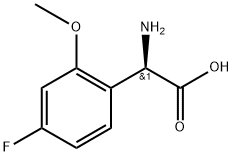 (2R)-2-amino-2-(4-fluoro-2-methoxyphenyl)acetic acid Structure