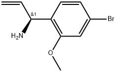 (S)-1-(4-bromo-2-methoxyphenyl)prop-2-en-1-amine 구조식 이미지