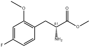 methyl (2R)-2-amino-3-(4-fluoro-2-methoxyphenyl)propanoate 구조식 이미지