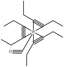 Tris(3-hexyne)tungsten(0) carbonyl Structure