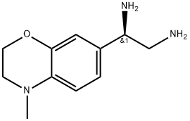 (R)-1-(4-methyl-3,4-dihydro-2H-benzo[b][1,4]oxazin-7-yl)ethane-1,4-diamine Structure