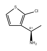 (R)-1-(2-chlorothiophen-3-yl)ethan-1-amine 구조식 이미지