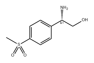 Benzeneethanol, β-amino-4-(methylsulfonyl)-, (βS)- Structure