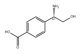 4-[(1S)-1-amino-2-hydroxyethyl]benzoic acid Structure