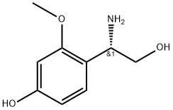 4-[(1S)-1-amino-2-hydroxyethyl]-3-methoxyphenol Structure