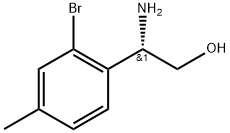 (2S)-2-amino-2-(2-bromo-4-methylphenyl)ethanol 구조식 이미지