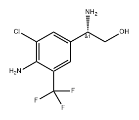 (S)-2-Amino-2-(4-amino-3-chloro-5-(trifluoromethyl)phenyl)ethanol Structure